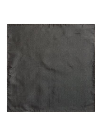 Produktfoto, Einstecktuch aus reiner Seide von Blick, quadratisches Design, Strukturmuster, grau, 30 x 30 cm, glatte Textur