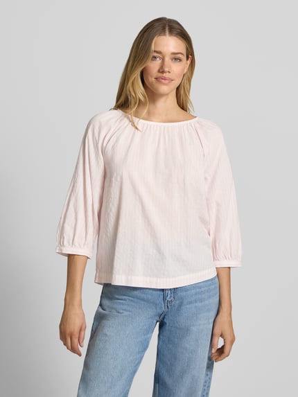 s.Oliver RED LABEL Relaxed Fit Bluse aus Baumwoll-Viskose-Mix Hellrosa 4