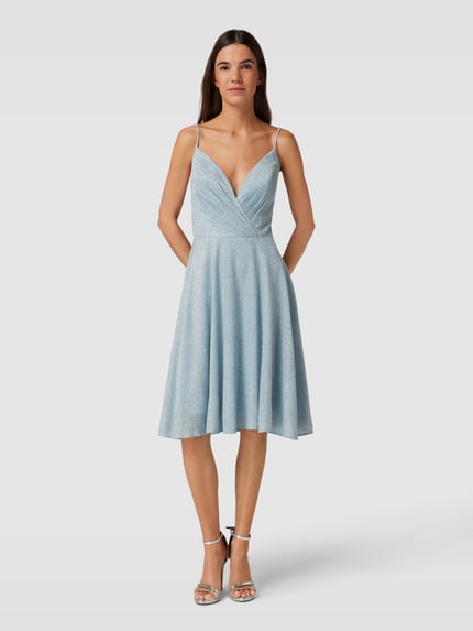 LUXUAR FASHION Cocktailkleid mit Effektgarn Mint 1