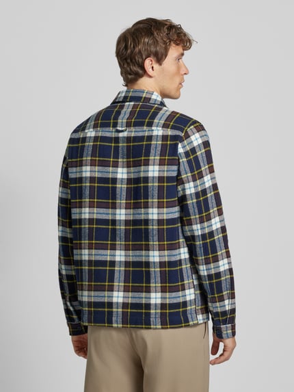 KnowledgeCotton Apparel Regular Fit Hemdjacke mit Kentkragen Blau 5