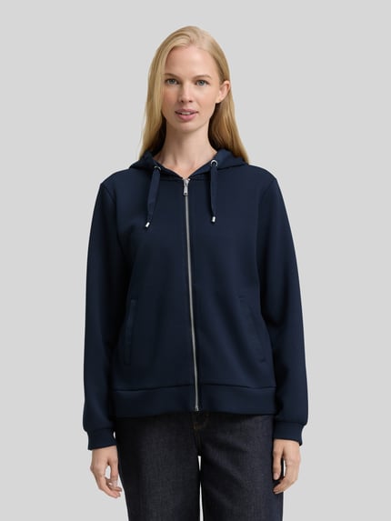 Tom Tailor Regular Fit Sweatjacke mit Viskose-Anteil  Marine 4
