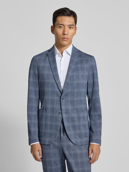 s.Oliver BLACK LABEL Slim Fit Anzugsakko mit Viskose-Anteil Dunkelblau 4