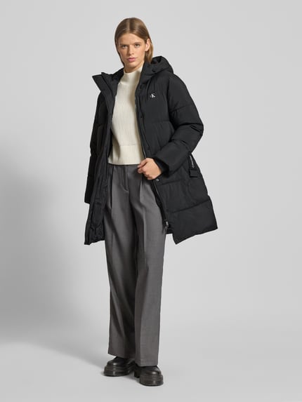 Calvin Klein Jeans Steppmantel mit Label-Print Black 1