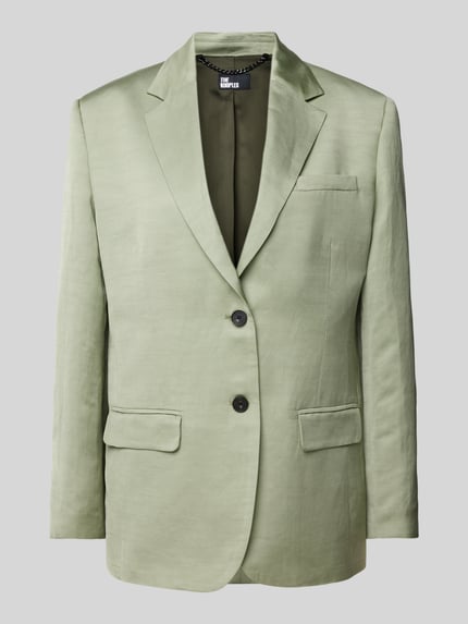The Kooples Linnen blazer met klepzakken Lichtgroen - 2