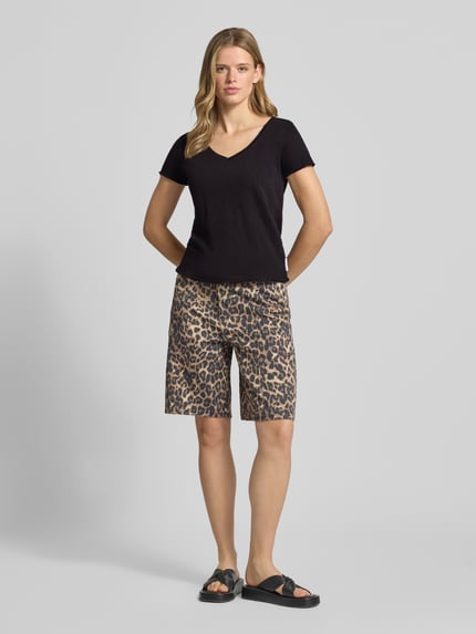Marc O'Polo DENIM Boxy fit T-shirt van puur katoen Zwart - 1