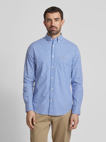 GANT Koszula casual slim fit z kołnierzykiem button-down Niebieski 4