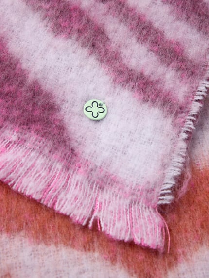 Codello Schal mit Logo-Applikation Modell 'Jacquard' Lila 2