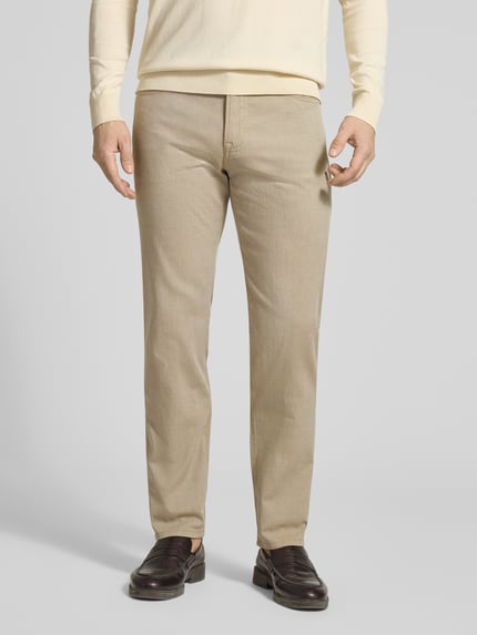 BOSS Regular Fit Hose aus Baumwoll-Mix Modell 'H-RE.MAINE5' Beige 4