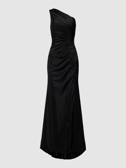 LUXUAR FASHION Abendkleid mit One-Shoulder-Träger Black 2