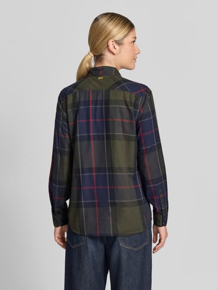Barbour Regular fit overhemdblouse van puur katoen model 'BREDON' Marineblauw - 5