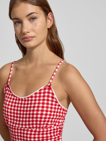 NOISY MAY® Sukienka mini z regulowanymi ramiączkami model ‘STELLA’ Czerwony 3
