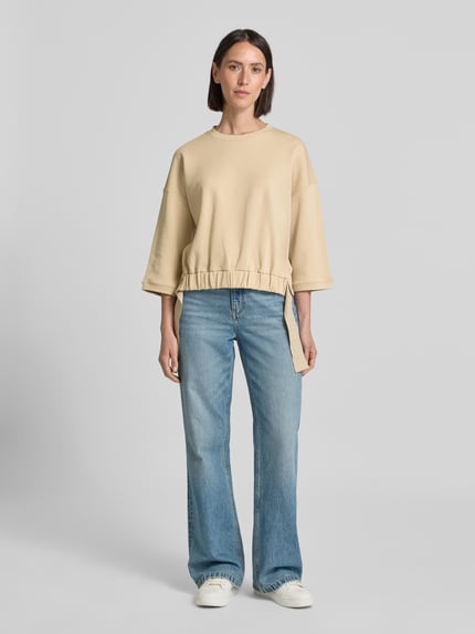 JOOP! Sweatshirt met 3/4-mouwen, model 'CARINA' Beige - 1