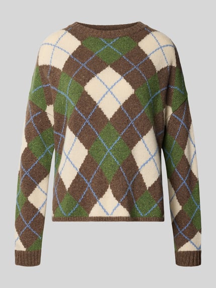 Weekend Max Mara Pullover aus Wolle mit Rippabschlüssen Hellbraun 2