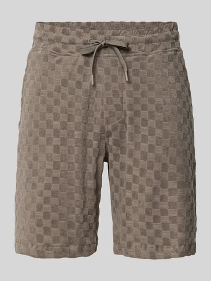 Regular Fit Shorts mit Label-Patch Shop The Look MANNEQUINE