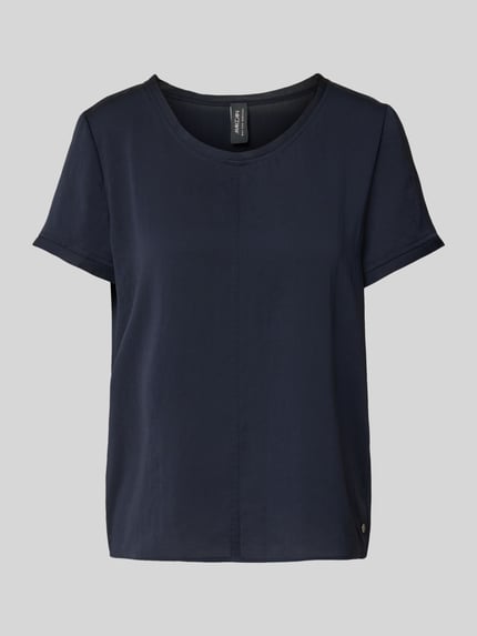 Marc Cain Blusenshirt mit Rundhalsausschnitt Marine 2