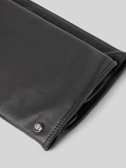 Roeckl Vingerhandschoenen met labelapplicatie, model 'Boston' BLACK - 2