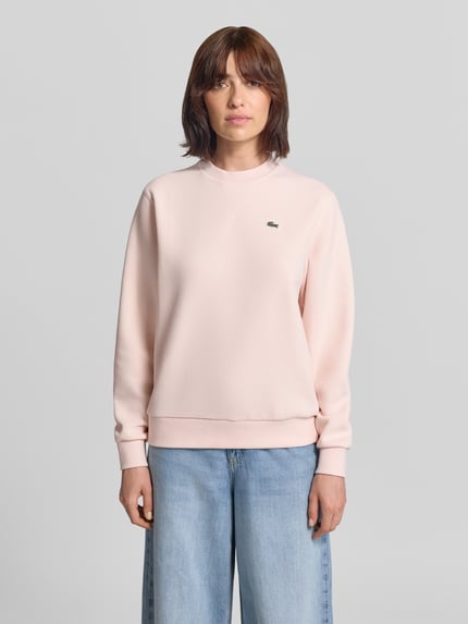 Lacoste Relaxed Fit Sweatshirt aus Baumwoll-Mix Hellrosa 4