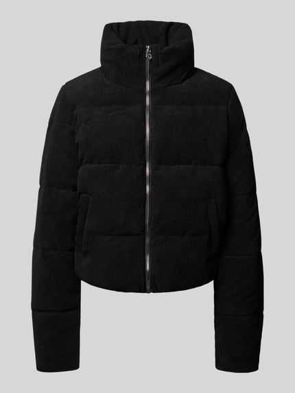 ONLY Boxy Fit Steppjacke aus Cord Modell 'NEWDOLLY' Metallic Black 2