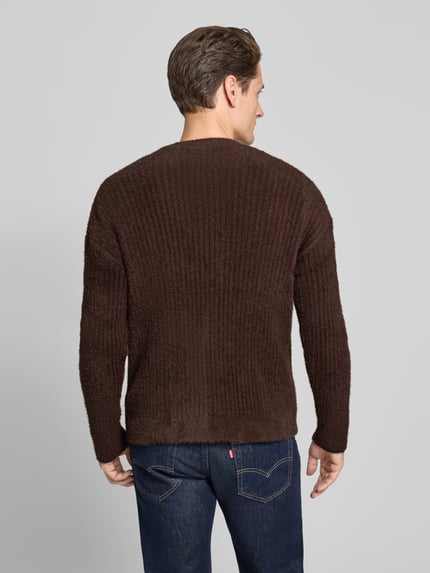 Scotch & Soda Strickjacke mit V-Ausschnitt Dunkelbraun 5