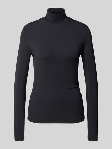 Slim Fit Langarmshirt aus Modal-Mix Shop The Look MANNEQUINE