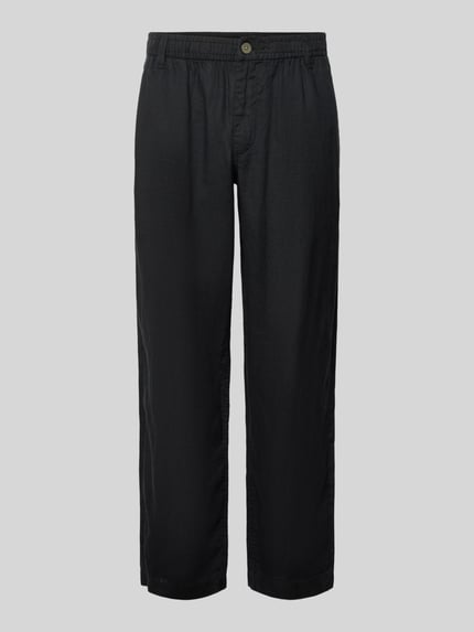 Leinenhose mit elastischem Bund Modell 'KARL LAWRENCE' Shop The Look MANNEQUINE