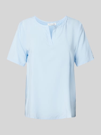 Christian Berg Woman Regular Fit Blusenshirt mit V-Ausschnitt Bleu 2