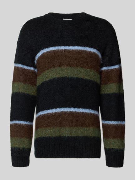 Strickpullover mit gerippten Abschlüssen Shop The Look MANNEQUINE