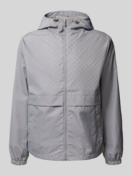 Calvin Klein Jeans Funktionsjacke mit Kapuze und Reißverschlusstaschen Silber 2