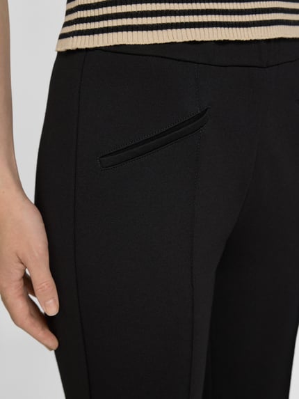TONI Spodnie materiałowe o skróconym kroju Czarny 3