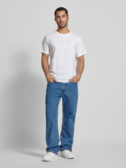 Levi's® Straight fit jeans van puur katoen, model '565' Blauw - 1