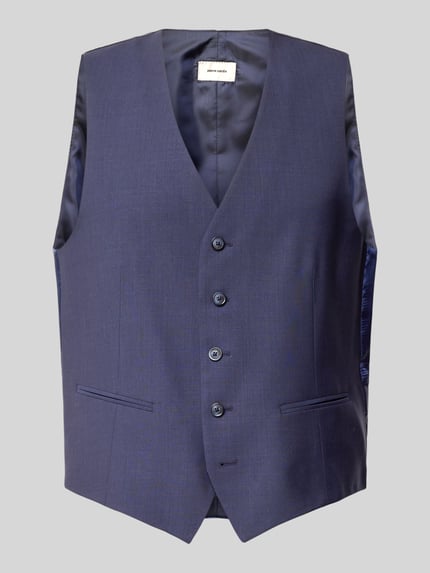 Pierre Cardin Regular fit gilet van scheerwolmix, model 'HUGO' Blauw - 2