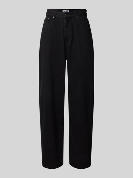 REVIEW Jeansy o kroju super baggy fit z dodatkiem wiskozy Czarny 2
