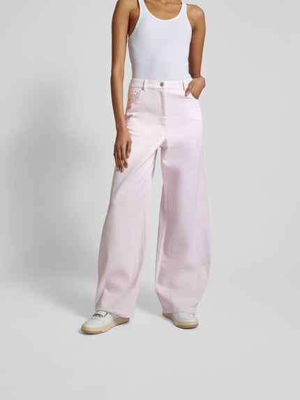 Remain Jeans met streepmotief Roze - 4
