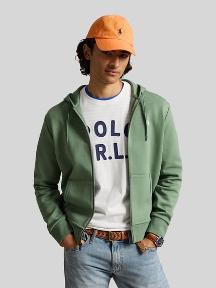 Polo Ralph Lauren regular fit sweatjack van katoenmix Lichtgroen - 4