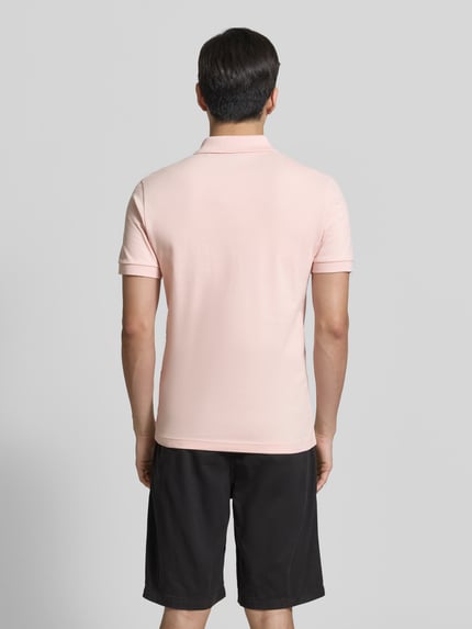 BOSS Orange Regular Fit Poloshirt mit Zipper Hellrosa 5