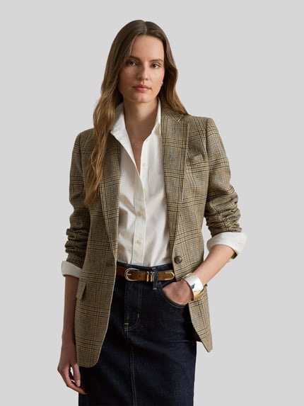 Lauren Ralph Lauren Regular Fit Longblazer aus reinem Leinen Beige 4