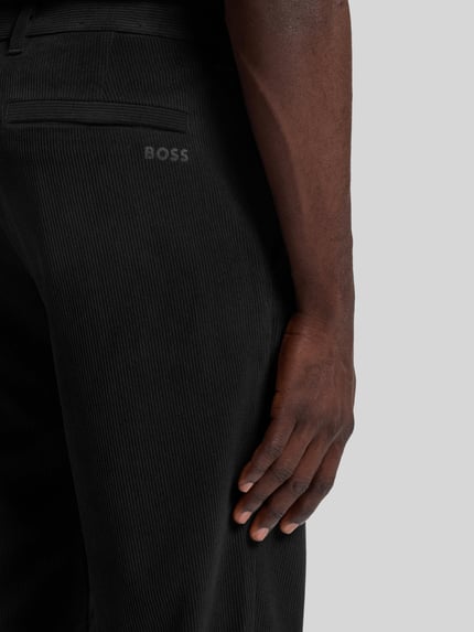 BOSS Green Regular Fit Hose mit Logo-Detail Black 3