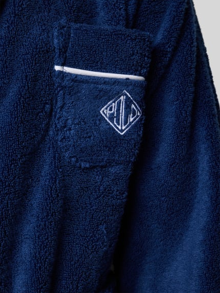 Polo Ralph Lauren Bademantel mit Reverskragen Dunkelblau 2