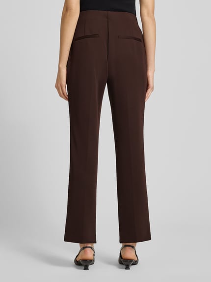 s.Oliver BLACK LABEL Smalle broek met elastische band Donkerbruin - 5