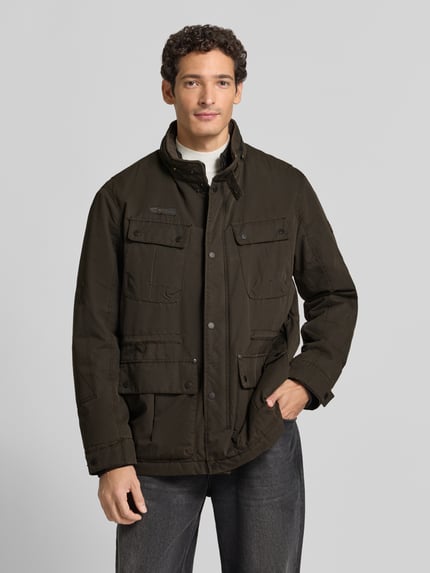 camel active Jacke mit Stehkragen und Pattentaschen Dunkelbraun 4