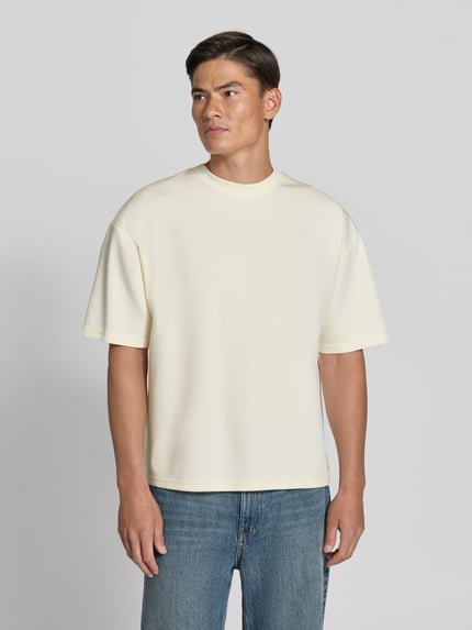 REVIEW x ANSON´S Oversized T-Shirt mit überschnittenen Schultern Offwhite 4