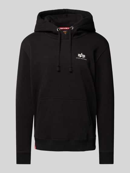 Alpha Industries Hoodie mit Label-Print Black 2
