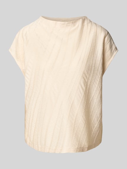 someday. T-shirt met structuurmotief, model 'Kilaja Resort' Zand - 2