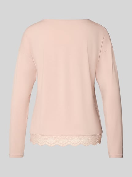 SKINY Regular fit shirt met lange mouwen en kant Rosé - 3