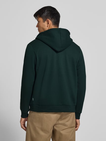 JACK & JONES bluza rozpinana o kroju regular fit z mieszanki bawełny model 'BRADLEY' Ciemnozielony 5
