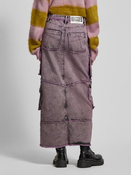 The Ragged Priest Jeansrok in 5-pocketmodel, model 'VORTEX' Felroze - 5