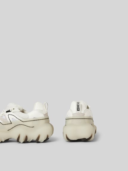 Diesel Sneakersy z wiązaniem Złamany biały 3