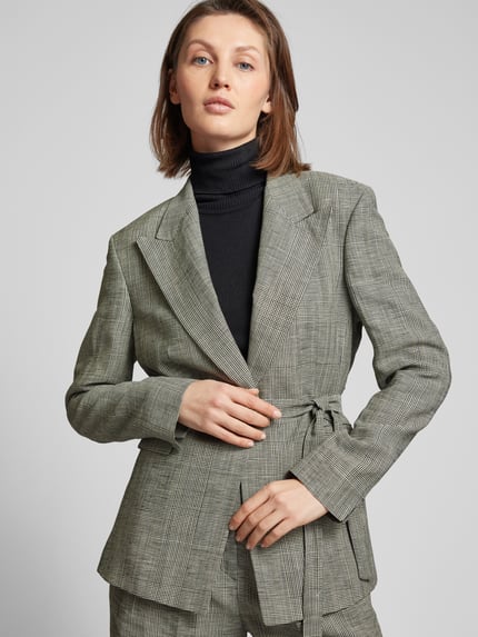 windsor. Blazer aus Viskose-Leinen-Mix Mittelgrau 3