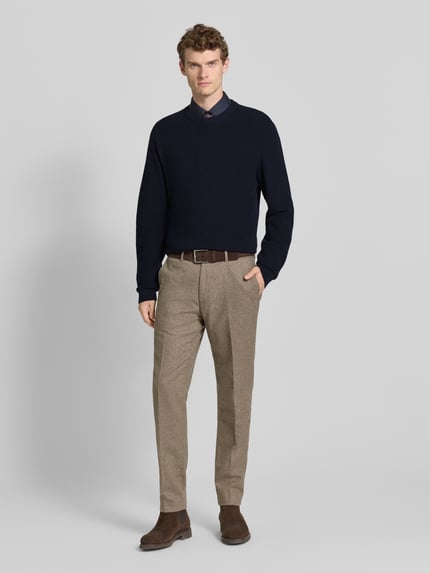 MCNEAL Strickpullover mit gerippten Abschlüssen Marine 1