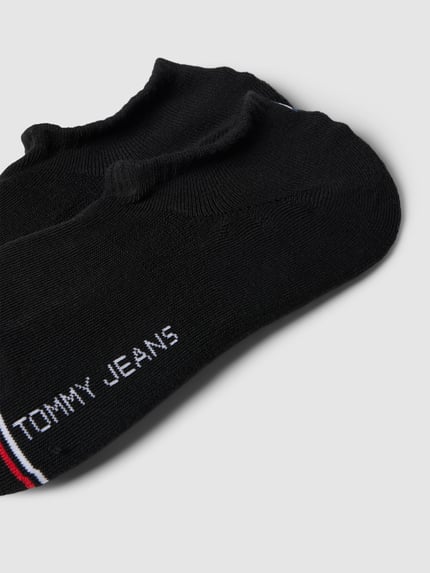 Tommy Hilfiger Footies met contraststrepen in een set van 2 Zwart - 2